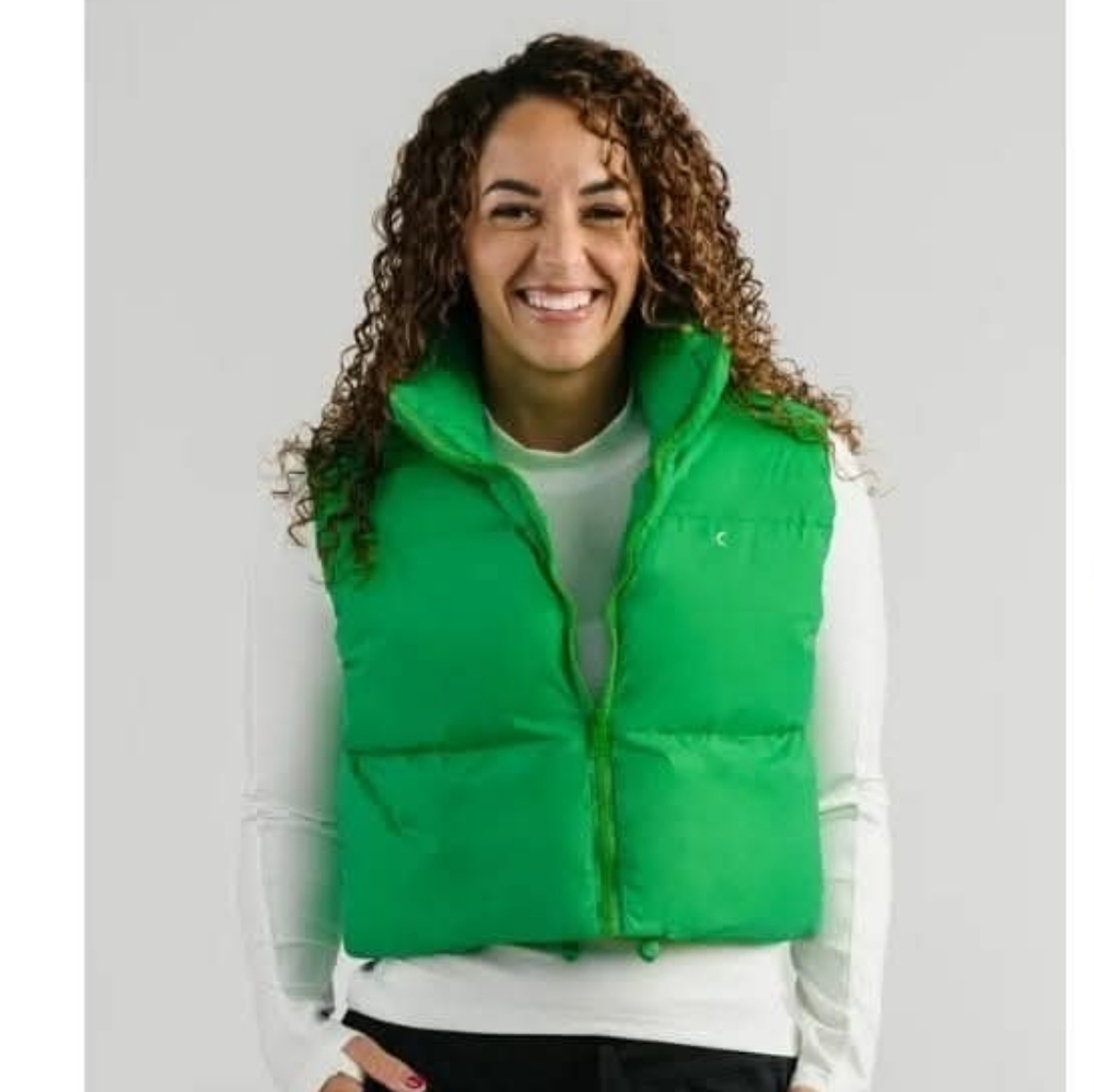 Green Elevate Puffy Vest